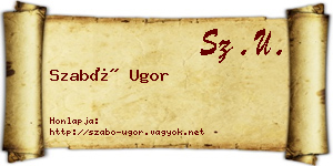 Szabó Ugor névjegykártya